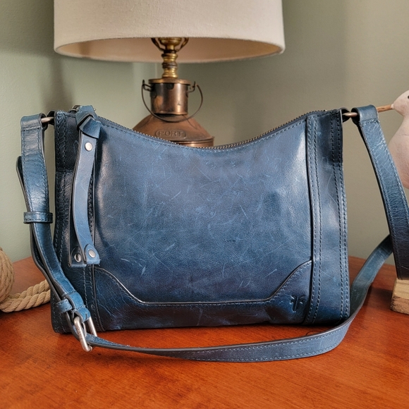 Frye Handbags - NWT Frye Melissa Zip Crossbody Peacock Teal Leather Bag